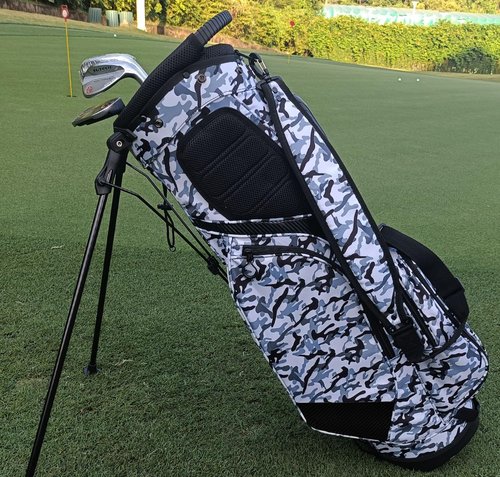 Lightweight Waterproof Golf Cart Bag with Portable Handle – Durable Golf Club Organizer with Multiple Pockets for Men & Women (Urban Camouflage)