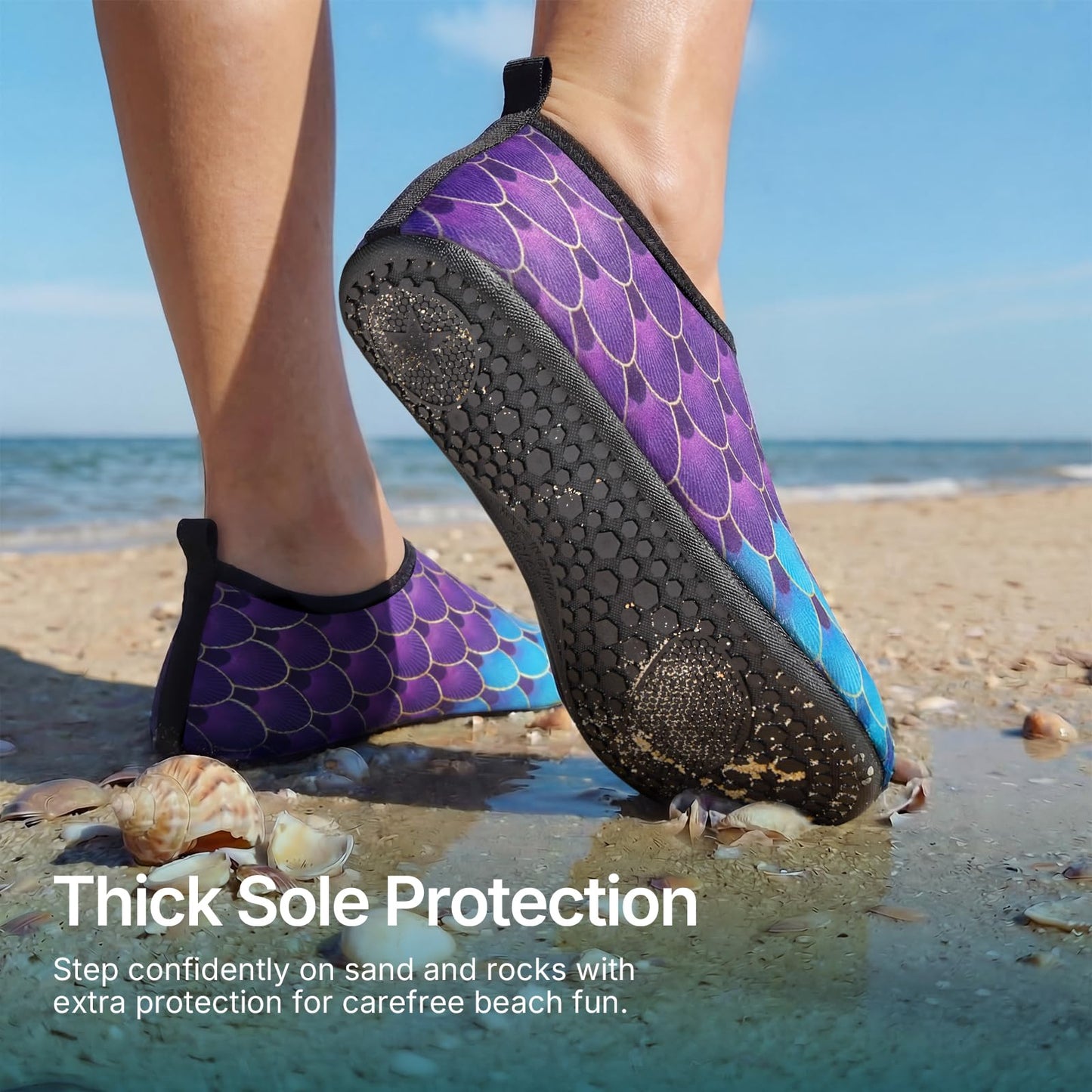 Water Shoes for Women Men Quick-Dry Aqua Socks Swim Beach Outfits Barefoot