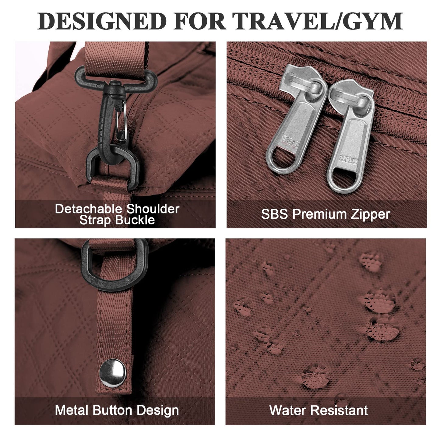Travel Duffel Bag,Overnight Weekender Bags for Women with Wet Pocket