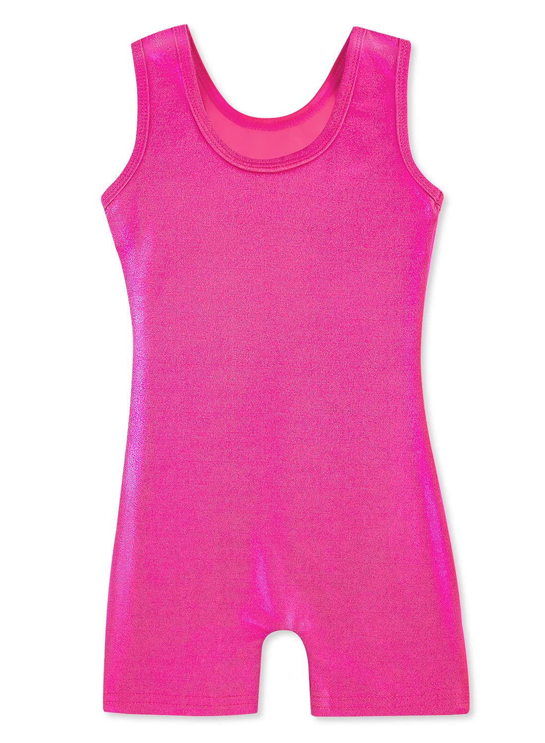 HOZIY Leotards for Girls Gymnastics Size 5-6 5t Hot Pink Rose Dance Clothes Clothing Bodysuits Toddler Girl Little Kid Outfits Biketard Sleeveless Kids Leo Body Gimnasia Nina