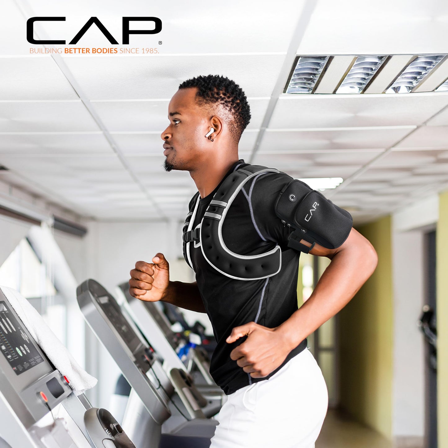 CAP 12lb Reflective Weighted Vest for Walking, Running & Workouts, Blue