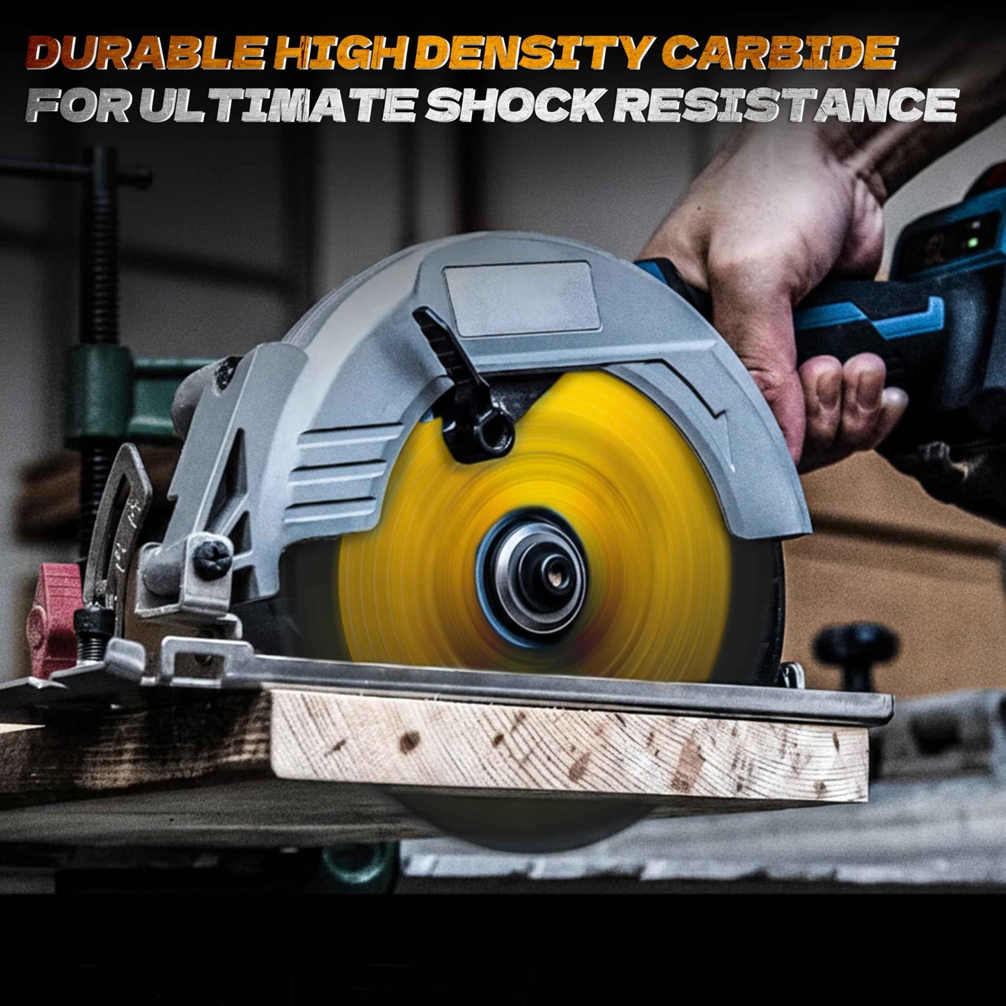 7 1/4“ Circular Saw Blade, 24T&40T&60T ATB Circular Saw Blade Fine Finish, 5/8" Arbor, TCT, Anti-Vibration, Teflon Anti-Stick, Miter Saws Blades for Wood, MDF, OSB, Laminated, Plywood (3Pack)