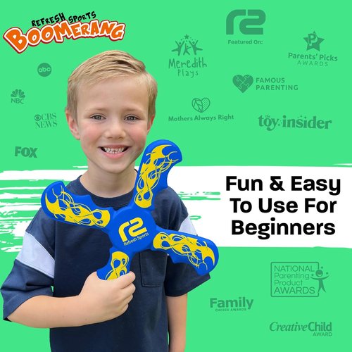 Boomerang Fun | Soft & Easy-To-Use Outdoor Toy for Kids - Ideal Gift for Ages 6-12