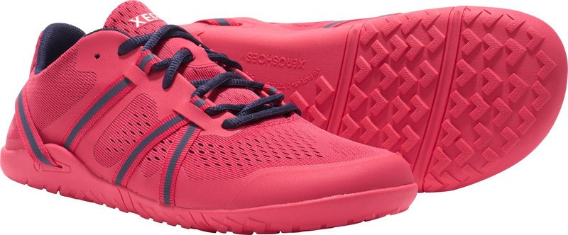 Xero Shoes Women's Speed Force II Barefoot Running Shoe, Raspberry/Evening Blue, 8