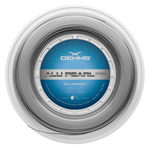 OEHMS Alu Pearl Pro | Round Co-Polyester Tennis String | Control & Power | Ø 1.25mm (16Lg)