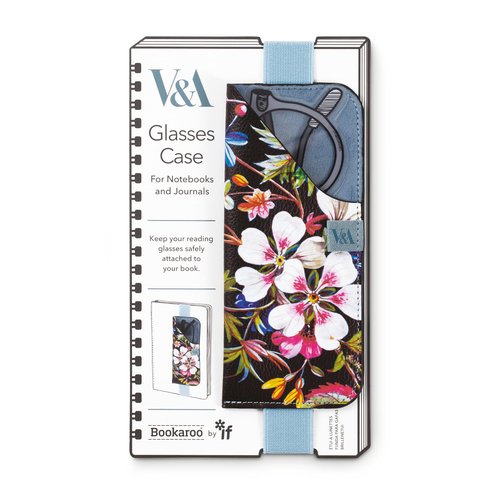 IF V & A Bookaroo Glasses Case Kilburn Black Floral
