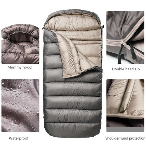 BISINNA 0 Degree Sleeping Bag XL for Adults Cold Weather Sleeping Bags Winter Big and Tall Large Sleeping Bags Zero Degree Camping