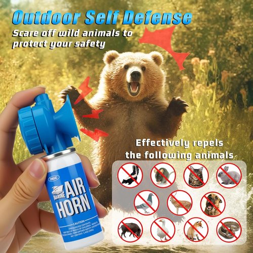 Fingig 1.4oz Boat Air Horn - Loud Mini Safety Horn for Sports Events & Celebrations