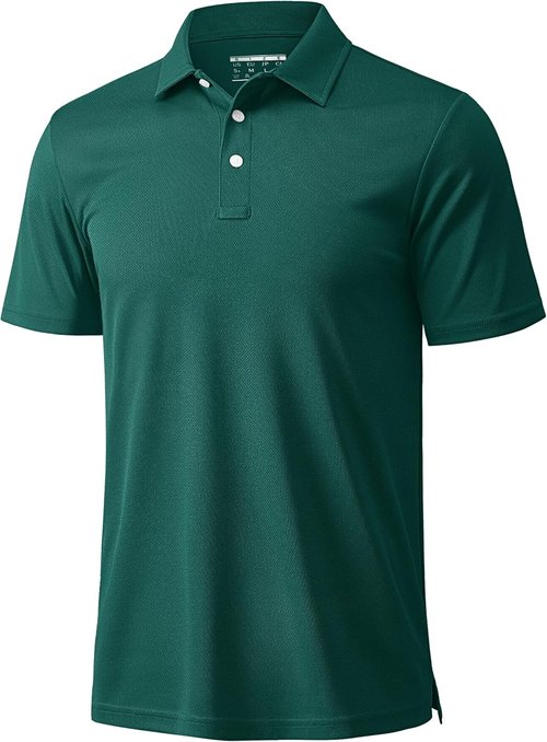 MAGCOMSEN Men's Polo Shirt - Quick Dry Casual T-Shirt for Work & Golf | Short Sleeve Pique Jersey