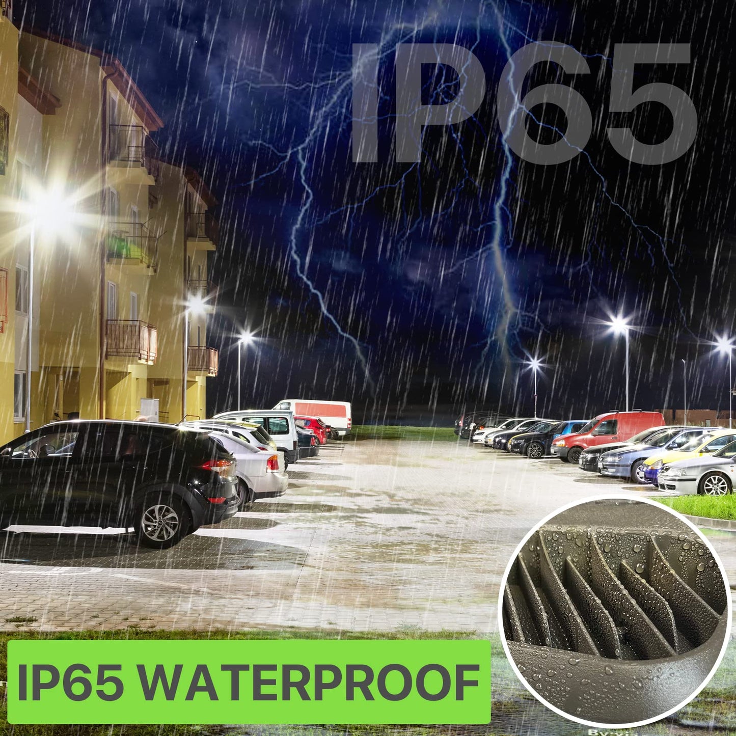 Glitgate 150W Led Parking Lot Light 22500LM 5000K Slip Fitter Mount Street Area Lighting with Dusk to Dawn Photocell 100-277V IP65 Waterproof LED Shoebox Lights for Yard, Roadway ETL Listed