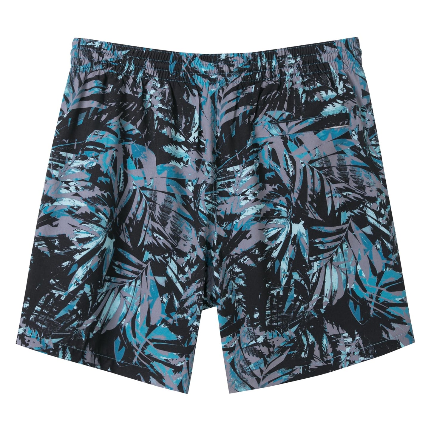 SURF CUZ Mens Swim Trunks with Compression Liner Quick Dry Swim Shorts 7" Swimming Trunks Stretch Bathing Suit 7 Inch,Forest Shadow,M