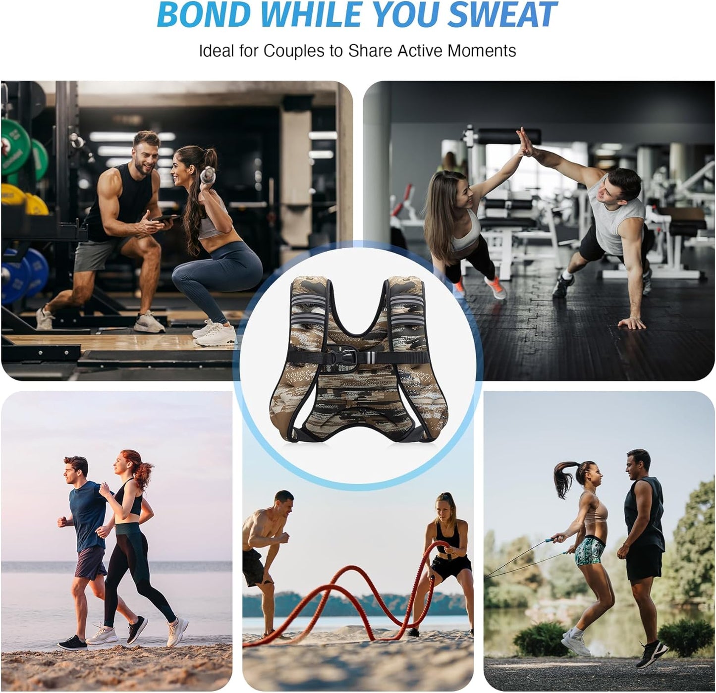 ZELUS Weighted Vest - Adjustable 6lb to 30lb for Enhanced Workout & Strength Training | Reflective Stripe
