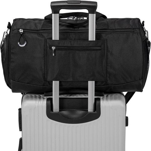 Kuston Sports Gym Bag - Versatile Duffel with Shoe Compartment, Trolley Sleeve & Wet Pocket