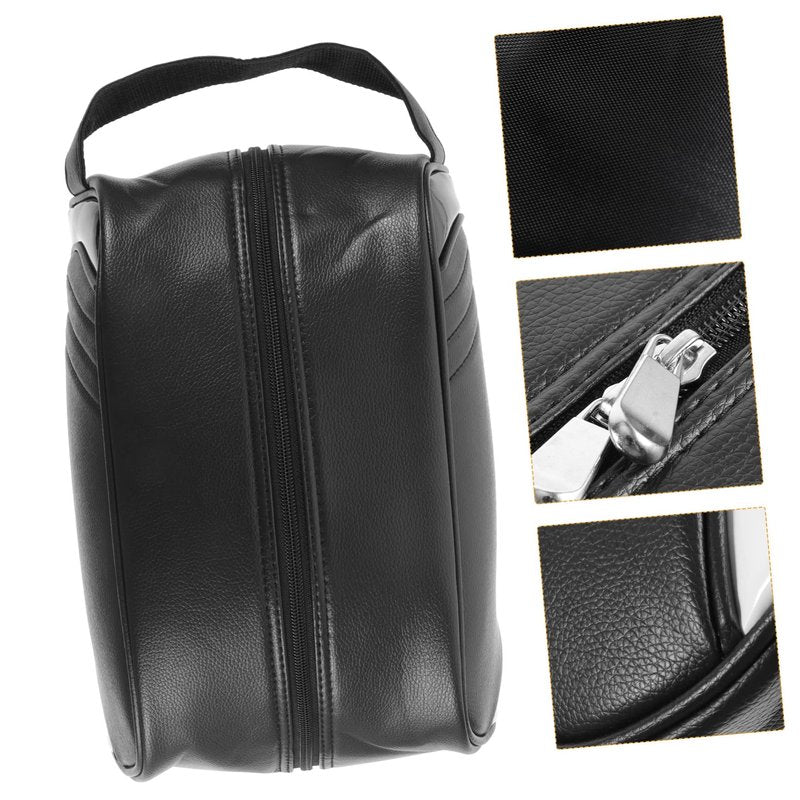 Hemoton Waterproof Golf Shoe Bag 12.59X9.05X5.11In Outdoor Zipper Shoes Storage Carrier for Travel Sports Cycling Football Tennis