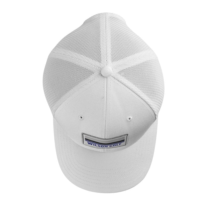 WILSON Snapback Golf Hat - White, OSFA