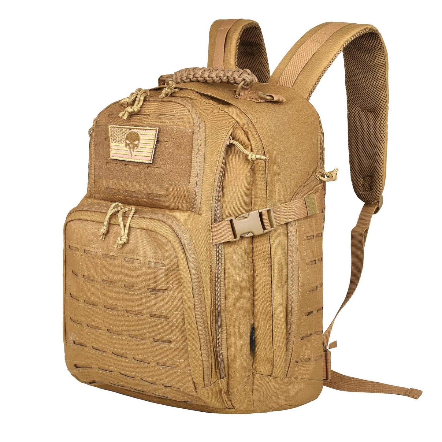 AZULDEZ Military Tactical Backpack, Tactical Backpack for Men, Army 3 Days Assault Pack, Military Molle Backpack Waterproof, EDC Hiking Bug Out Bag with Water Bladder Compartment, Hiking Rucksack