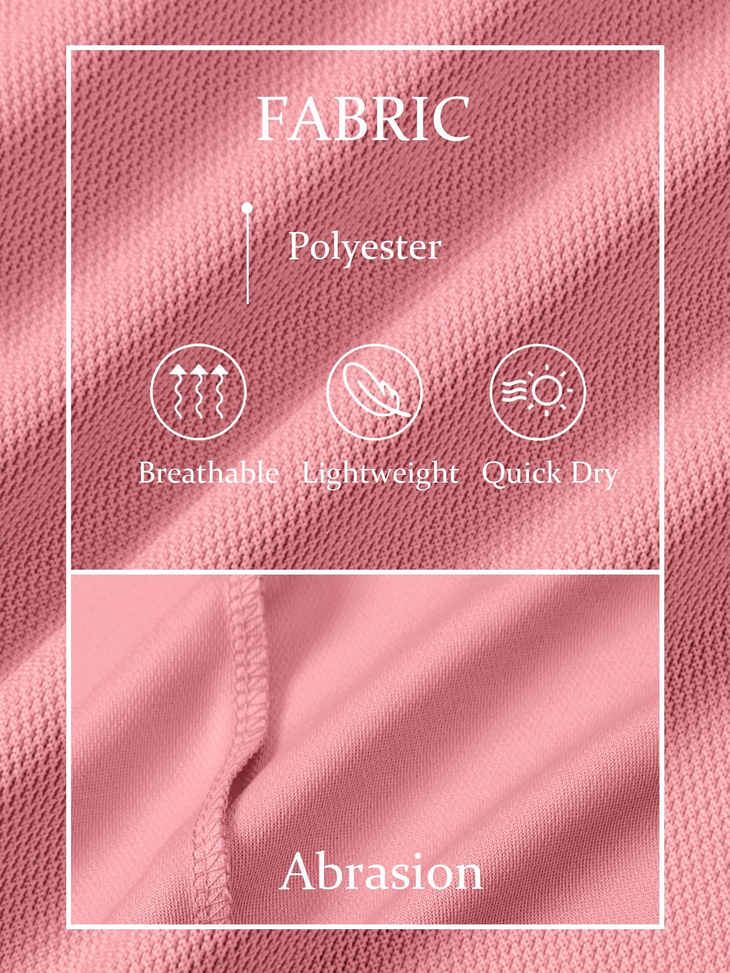 TACVASEN Mens Golf Shirt Dry Fit Mens Polo Shirts Short Sleeve Performance Golf Polos for Men with Collar Work Shirts Dark Pink, XL