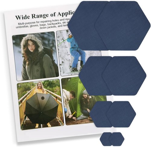 Down Jacket Repair Patches by [Brand Name] - Waterproof Self-Adhesive Nylon Fabric Repair | Ideal for Jackets, Tents & Outdoor Gear