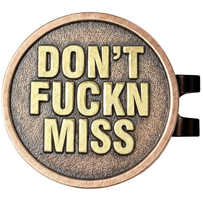 K9King Round Funny Golf Ball Marker for Men Adult Humor Novelty Golf Ball Markers with Funny Words Unique Golf Gag Gifts for Men or Women Golfers