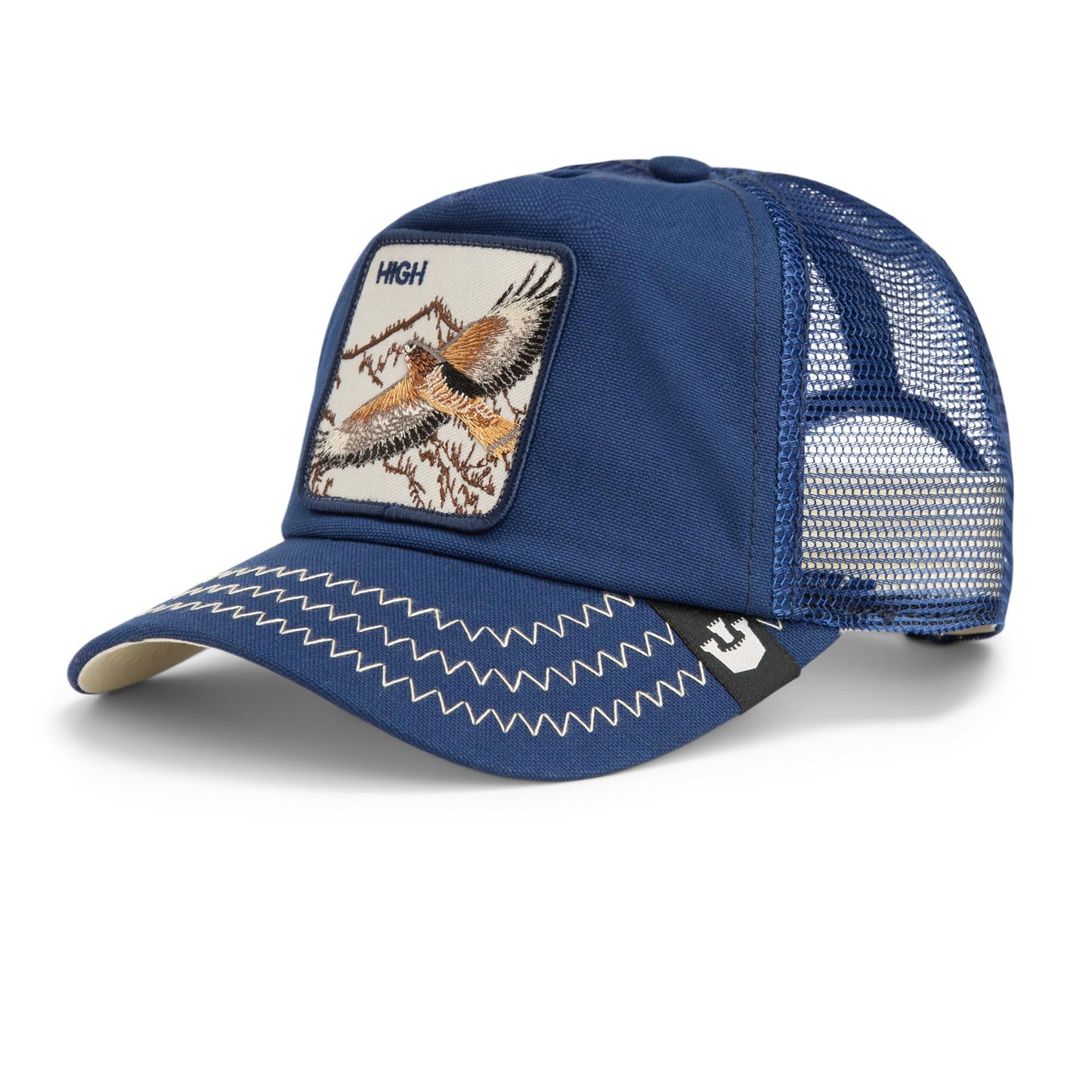Goorin Bros. Call of the Wild Collection Trucker Hat for Men and Women, Navy (Flying High), One Size
