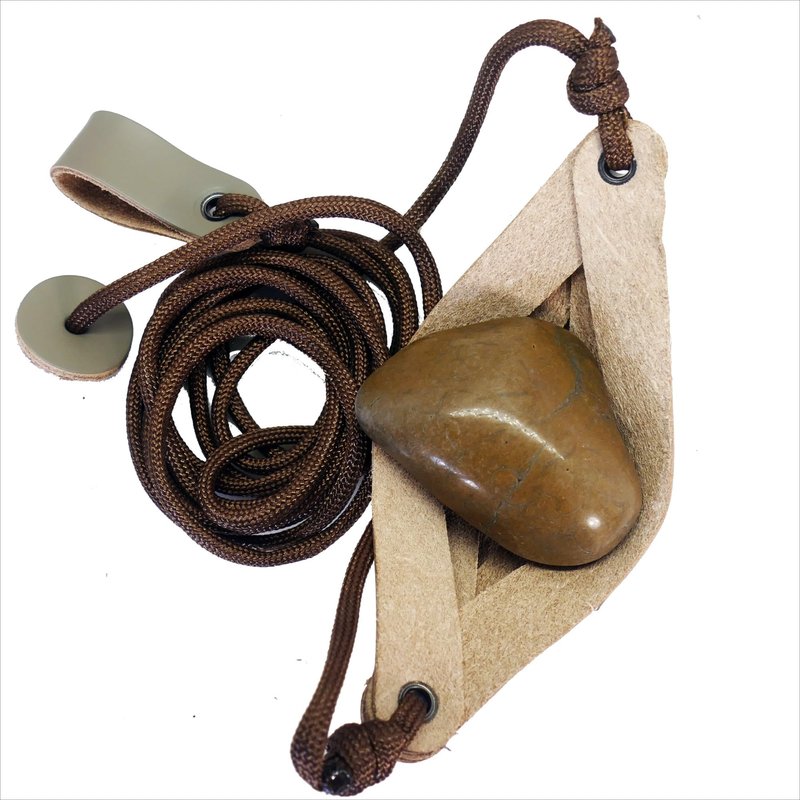 Plus Old-Fashioned Slingshot Rock Sling Tennis Ball Thrower Shepherds Sling (1pack)