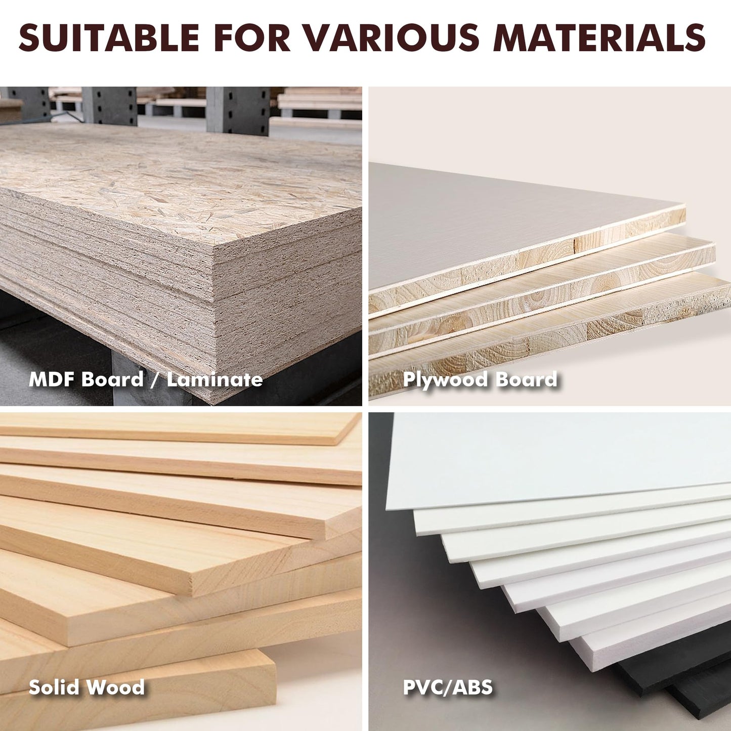 NECAMOCU 4PCS Edge Banding Trimmer Replacement Blades, Premium Stainless Steel Woodworking Blade, Suitable for Wood, Veneer, PVC, ABS