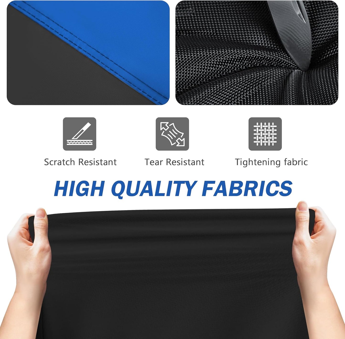 Skiennix Bike Cover - All Weather Waterproof Protection | UV & Dust Resistant | XL Black & Blue (79 x 27.5 x 44 in)