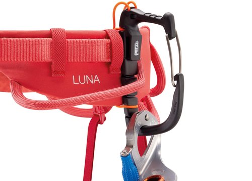 PETZL Luna Women's Climbing Harness - Coral Red, Small