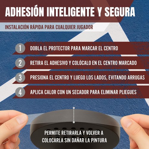 Transparent Padel Racket Protector + Sticker – Transparent Protector with Rugged Finish for More Protection 35 x 370 mm (3)