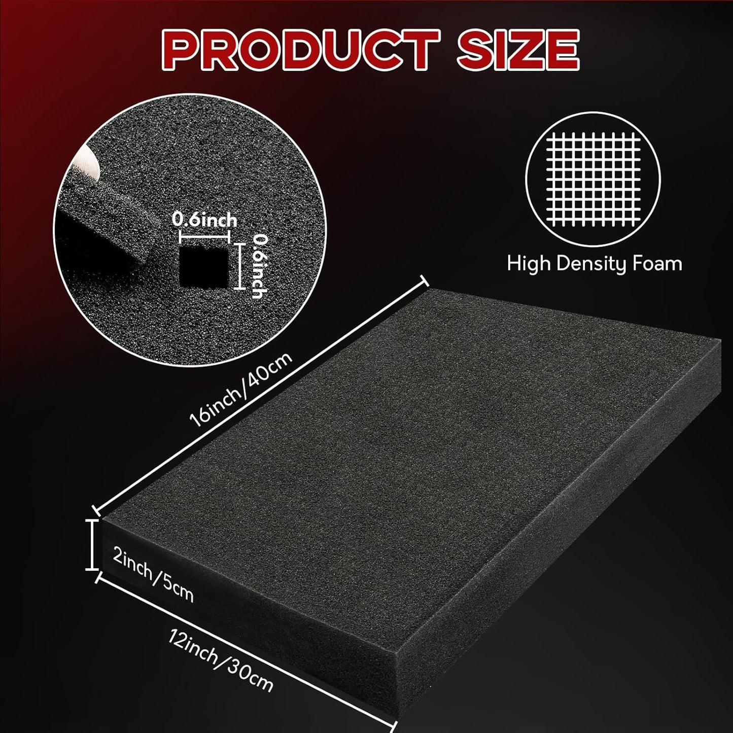 Skiennix Gun Case Foam - Premium Protection for Firearms | Custom Fit for All Gun Sizes