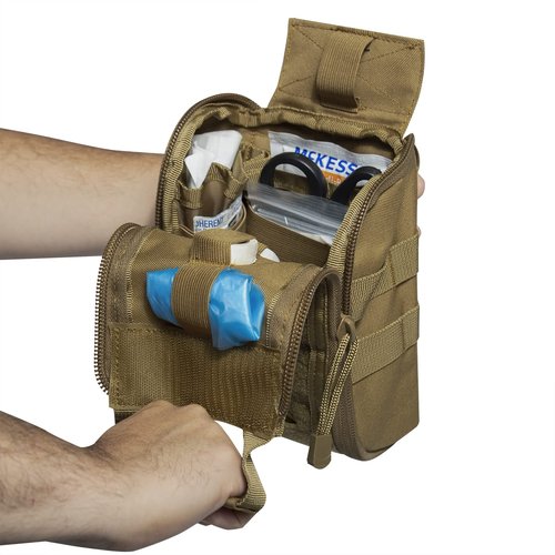 Rothco Fast Action MOLLE Medical Pouch - No Supplies, Empty (Coyote Brown)