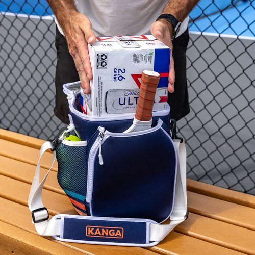 Kanga Pickleball Cooler Bag – Insulated Drink & Gear Tote Holds 1–2 Paddles, 12-Pack Capacity, Leakproof Liner, Smart Storage for Pickleball Accessories, Men & Women Picklepall Tote Bag