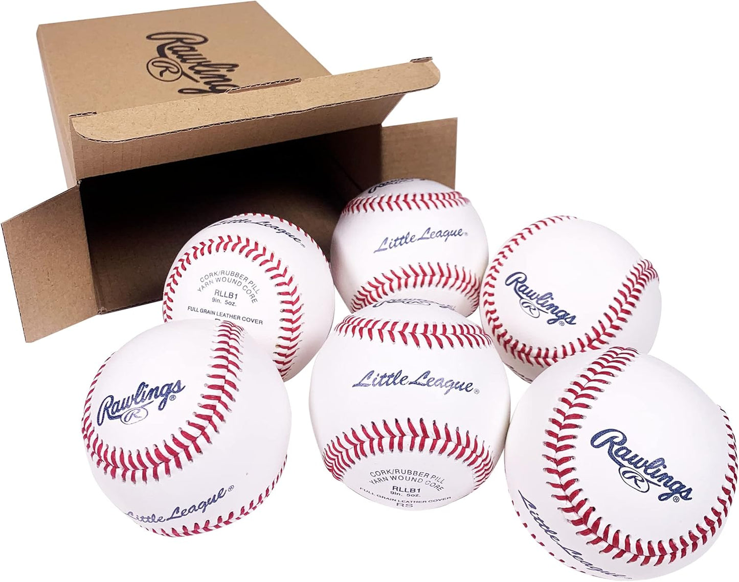 Rawlings Little League Baseballs - Competition Grade RLLB1 for Youth/14U | Multiple Count Options