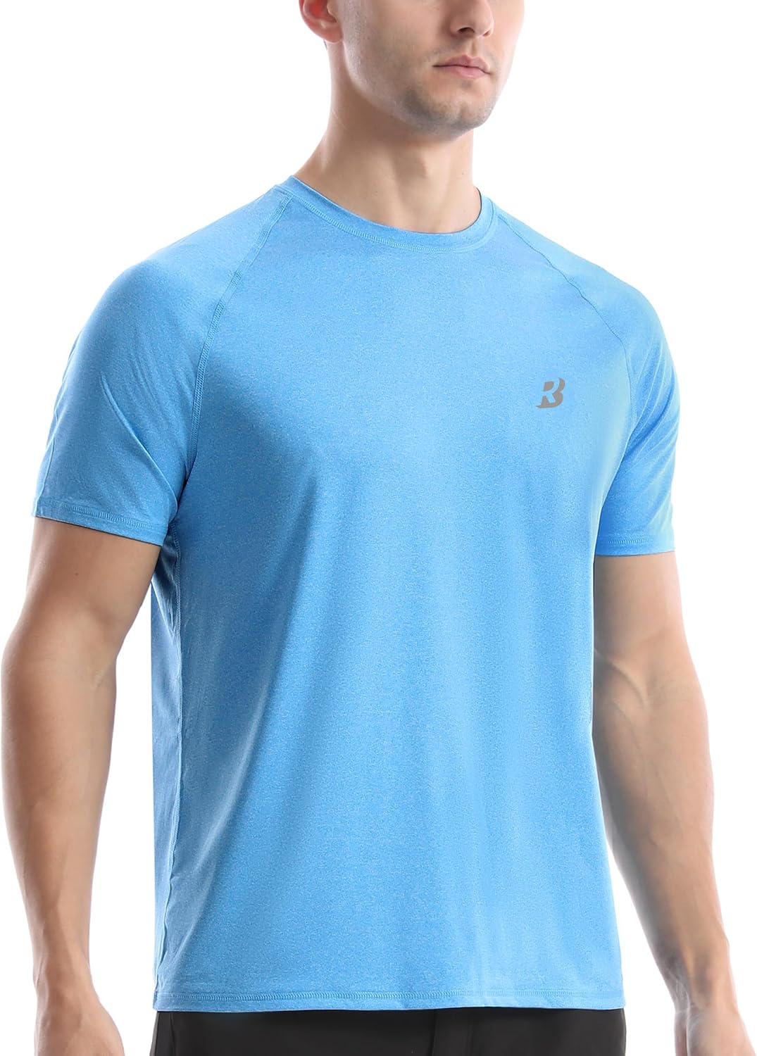 Roadbox Swim Shirts - Short Sleeve UV Protection UPF 50+ Fishing Rash Guard | Men's Outdoor Workout Shirt