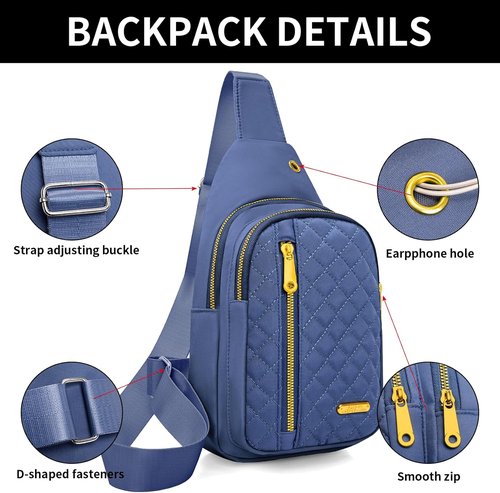Aisijimo Small Sling Bag - Casual Crossbody Backpack for Women & Men | Compact & Stylish Design