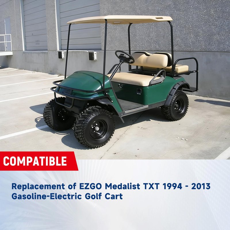 waltyotur Tan Golf Cart Front Seat Bottom Replacement for EZGO Medalist TXT 1994-2013 Gas Electric Golf Cart