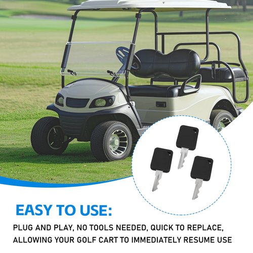 CHNPLUM Club Car Replacement Golf Cart Key 1A & 1B &1C, Replacement 105068002 & 101974701