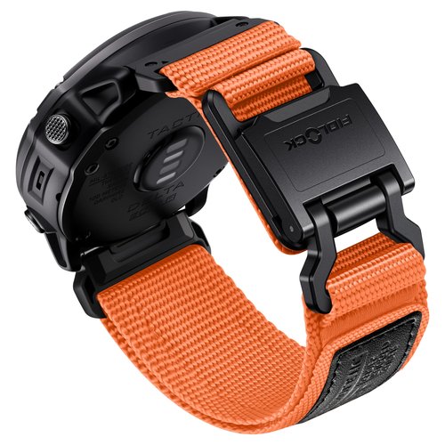 Bandletic Nylon Compatible with Garmin Fenix 7X Pro Band - 26mm Quick Fit Sport Band with Magnetic Fidlock Buckle for Fenix 8 51mm/7X/6X/6X Pro/5X/5X Plus/3 HR/Tactix/Enduro/Instinct 2X/Quatix 3 6X 7X