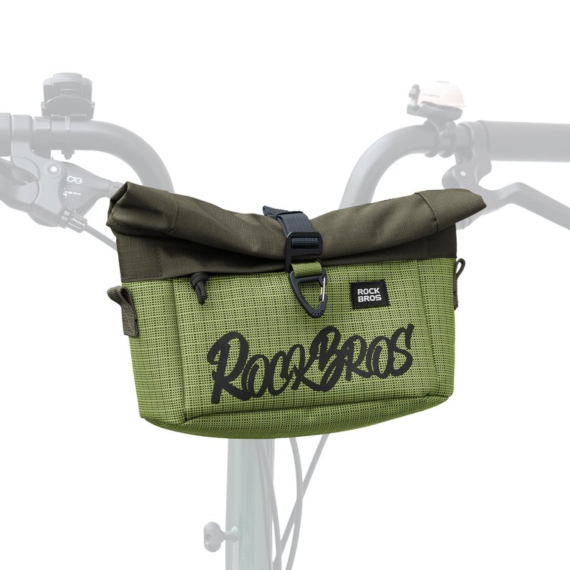 ROCKBROS Folding Bike Handlebar & Shoulder Bag – Universal Hook-and-loop fastener Mount, Convertible Front Crossbody Bag for Commuting, Cycling & Daily Rides