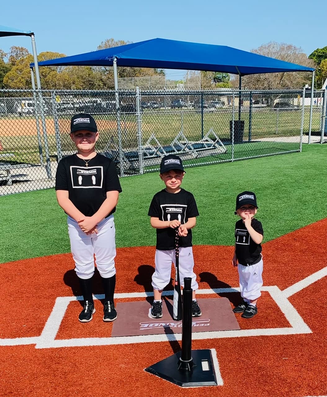 Davison Baseball Softball T-Ball Batter Stance Training Mat, White, 1