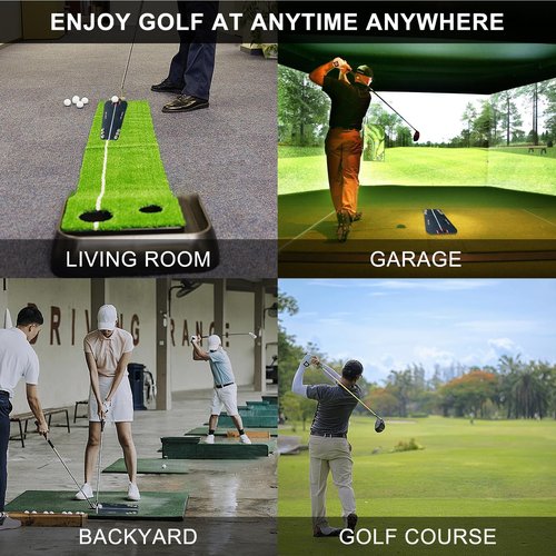 Golf Putting Tutor, Putting Mirror Training Aid for Golf, Puttout Circuit Trainer Groove, Putt Out Train Align Eyes Practice, Putter face, Alignment Starting Line Impact Stroke Path Motion