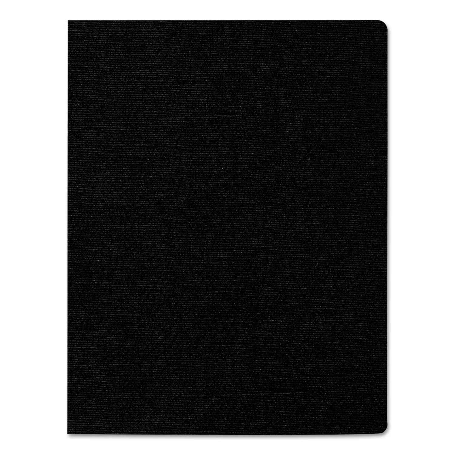 Fellowes Linen Texture Presentation Covers, 8 3/4 Inch X 11 1/4 Inch, 200 Per Pack, Black (52115)