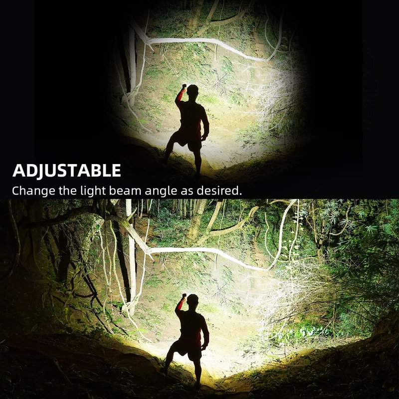 NJ FOREVER Rechargeable LED Flashlight, Super Bright 99,000 High Lumens Flashlight, 7 Modes,COB Side Light & Powerful IPX7 Waterproof Flashlight, Brightest Flash Light for Home, Camping,Hiking