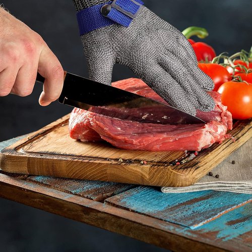 Herda Cut Resistant Gloves - Level 9 Safety for Meat Cutting & Oyster Shucking | Size M