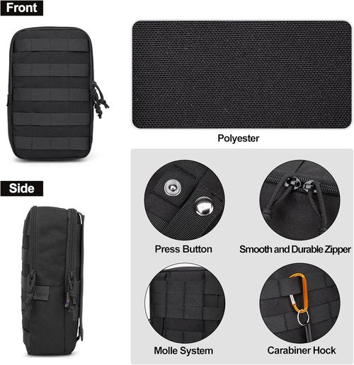 Mardingtop Tactical Utility Pouch - EDC Admin Bag with Molle Attachment | Versatile Military Design