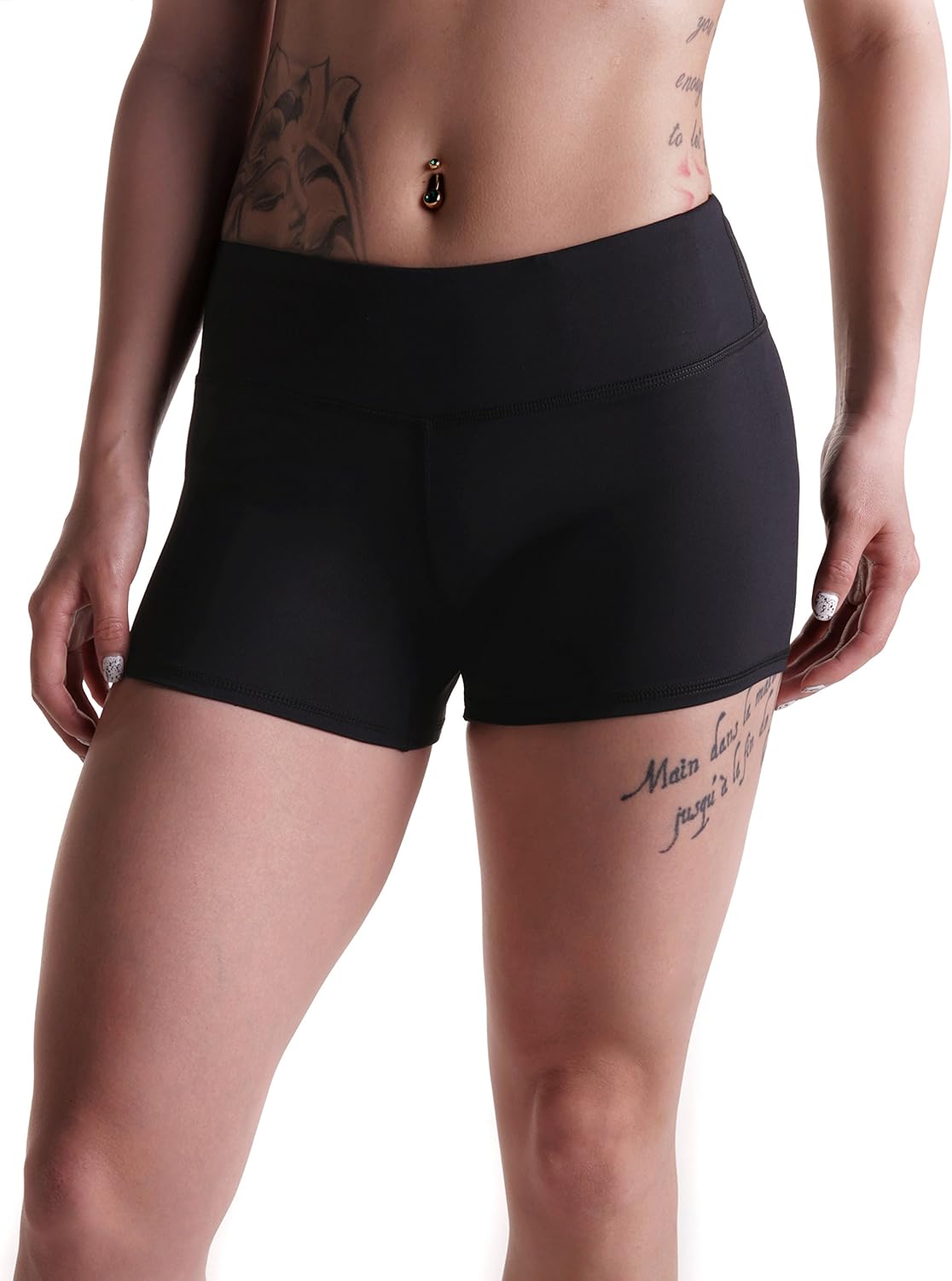 Tough Mode Women's 3" Compression Workout Shorts - Athletic Volleyball & Running Gear