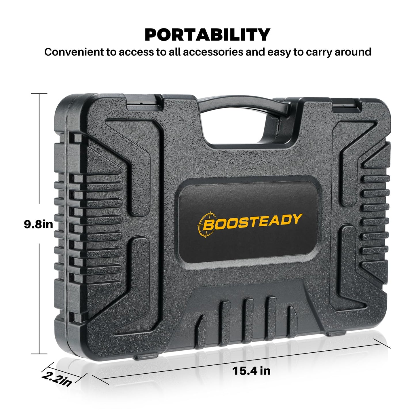 BOOSTEADY Gun Cleaning Kit Universal Gun Cleaning Kit Shotgun Pistol Rifle Cleaning Kit with Lightweight Organized Carrying Case Gun Cleaning Supplies Gun Cleaner Bottle Plastic Jags and Tips