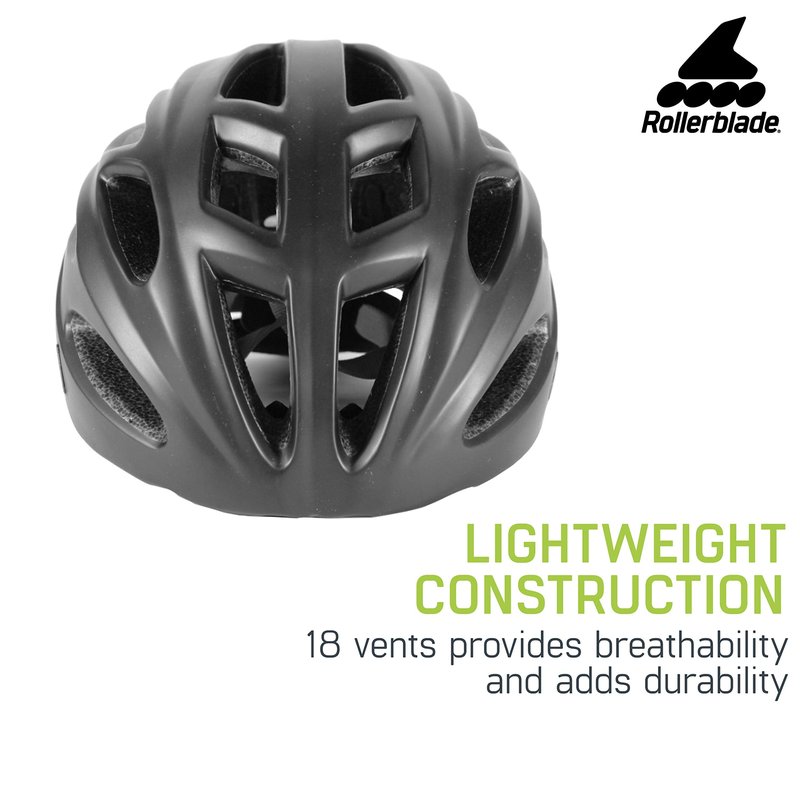 Rollerblade Skate Helmet, Unisex, Black Medium