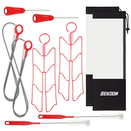 Feekoon Reservoir Hydration Bladder Cleaning Kit, Water Bladders Cleaner Set Includes Brushes, Drying Collapsible Frame and Carrying Bag, Water Reservoir Cleaning Tools for Hydration Backpack(2 Set)