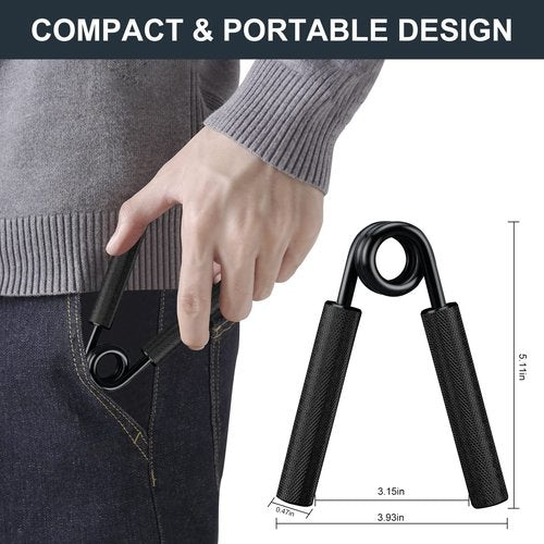 COVVY Metal Hand Grip Strengthener Set(100, 150,200,250,300,350lbs), Grip Strength Trainer, Crushing Grip Trainer, Pinch Grip Trainer, Forearm Exerciser, Gripper Fitness Equipment for Home Gym